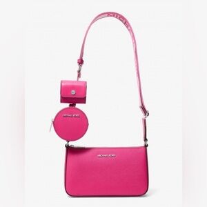 Michael Kors Jet Set Small Saffiano Leather Crossbody Bag NWT